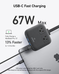 Anker Nano Charging Station (6-in-1, 67W) and Anker 140W 2-in-1 USB-C to USB-C Cable
