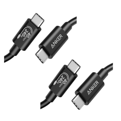 Anker 515 USB-C to USB-C Cable (Thunderbolt 4 Compatible)(2 packs)