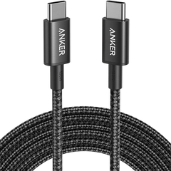 New Nylon USB-C to USB-C 100W Cable (10 ft, 2-Pack)